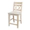 Whitewood Industries Solid Wood Canyon Counter Height Double X-Back Dining Stool - 24" Seat Height S-472 - alternate 1